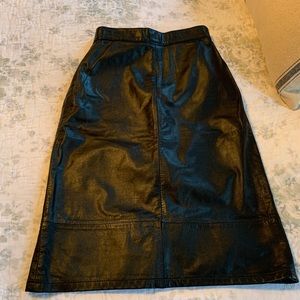 Vintage Express leather skirt